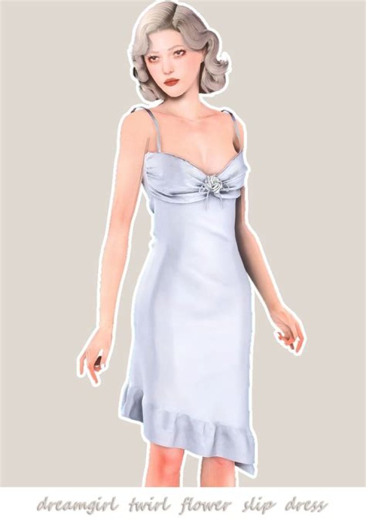 SLIP DRESS dreamgirl Sims 4 dresses, Sims 4 mods clothes, Sims 4