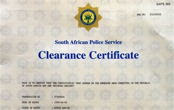 South African Police Clearance Certificate, apply South African Police Clearance Certificate, apply