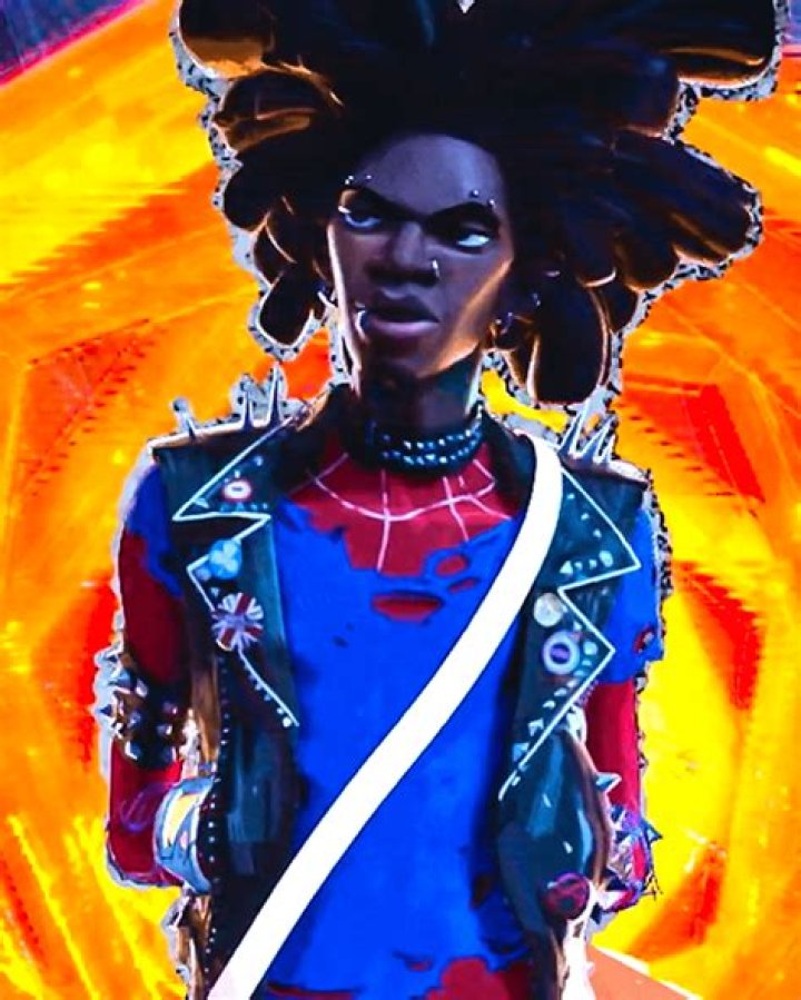 Spider-Punk Hobie Brown without his mask in Spider-Man: Across the Spider-Verse