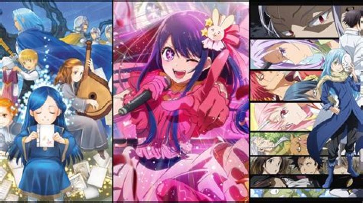 Split Image Featuring Myne from Ascendance of a Bookworm, Hoshino Ai from Oshi no Ko, and Rimuru from&nbsp;That Time I Got Reincarnated as a Slime