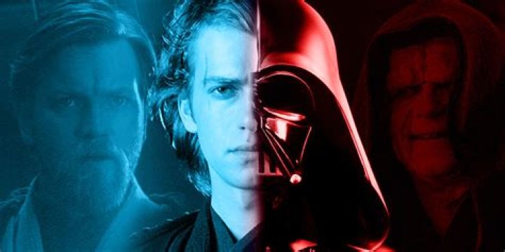 Split image of Anakin Skywalker in The Clone Wars & Darth Vader In Rebels