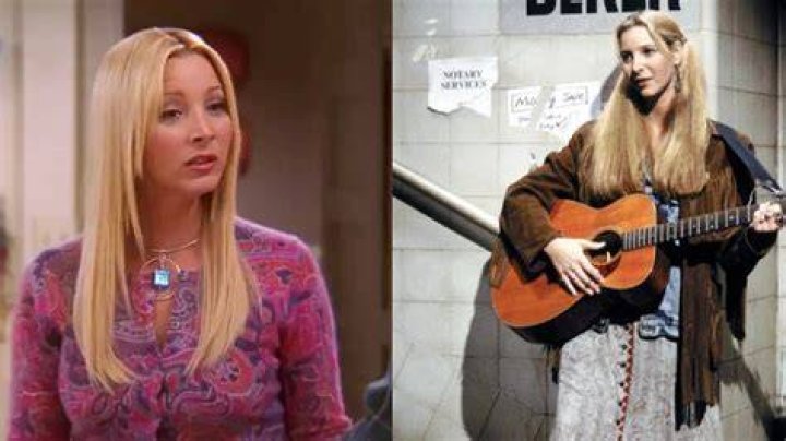Split image of Phoebe Buffay on Friends