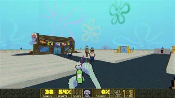 Spongebob Doom mod in-game.