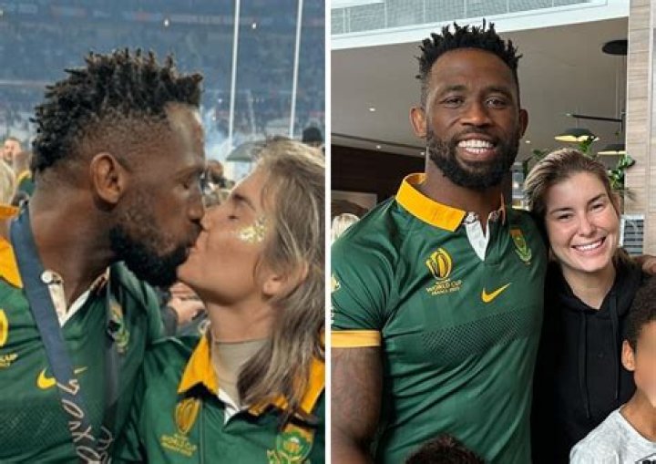 Springboks Handré and his wife Marise Pollard in France after winning 2023 Rugby World Cup. Springboks Handré and his wife Marise Pollard in France after winning 2023 Rugby World Cup.