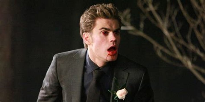 Stefan Salvatore in a suit in Vampire Diaries.