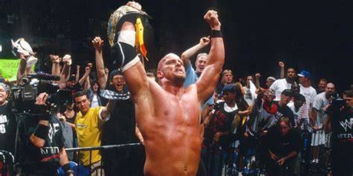 Steve Austin WWE Champion Raw June 1998 Cropped