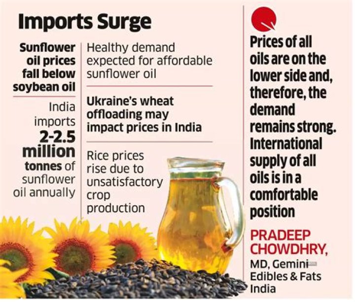 Sunflower oil prices have skyrocketed in South Africa Sunflower oil prices have skyrocketed in South Africa