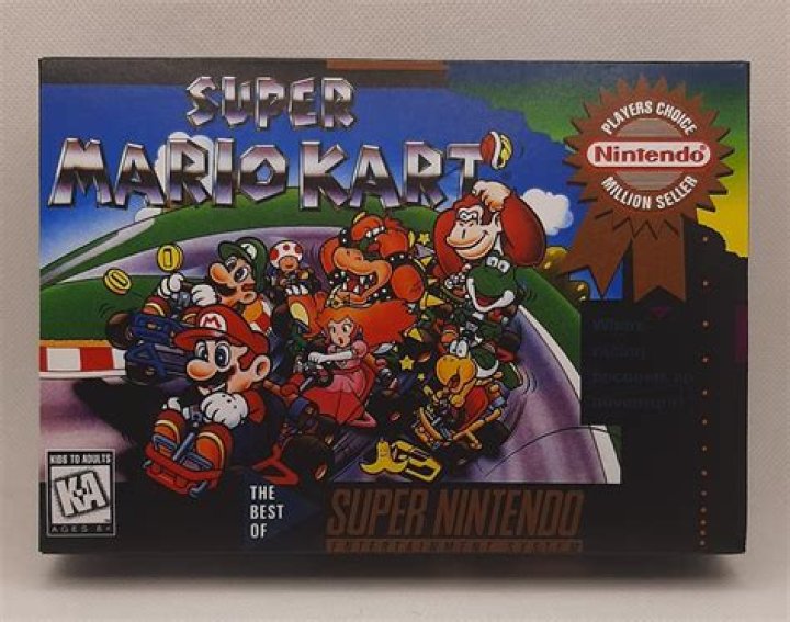 Super Mario Kart Box Cover Art