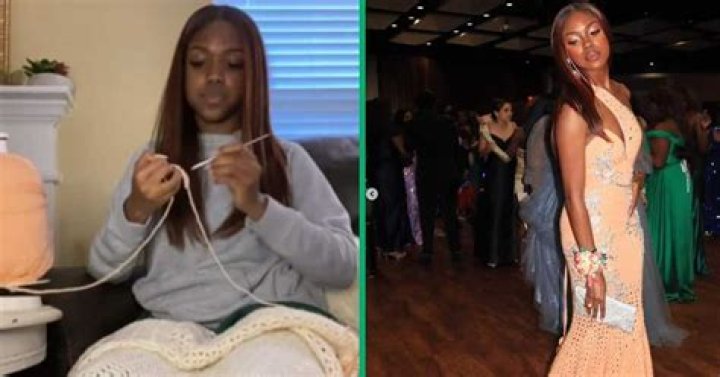 Talented Teen Stuns in Self-Crocheted Prom Dress, TikTok Video Inspires DIY Fashion Trends