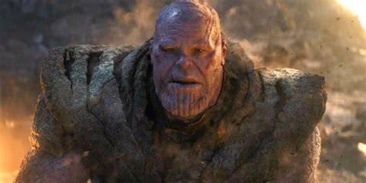 Thanos disintegrating after the snap in Endgame