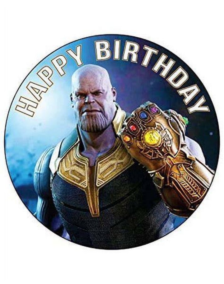 Thanos Happy Smiling in Infinity War