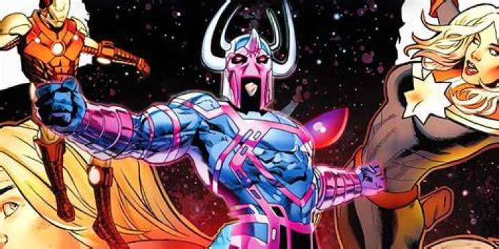 The Avengers being cast aside as Cal-Horra, the Lost One, emerges from the shadow of the Beyonder.
