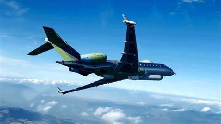 The delta-shaped aircraft seen at Area 51. Photo / The Warzone