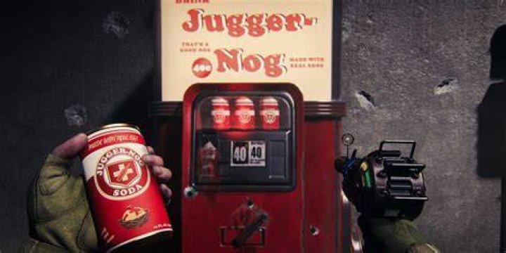 The Jugger-nog machine in Call of Duty Black Ops Cold War's zombies map Die Maschine.