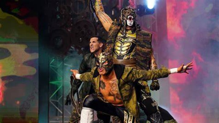 The Lucha Bros posing.