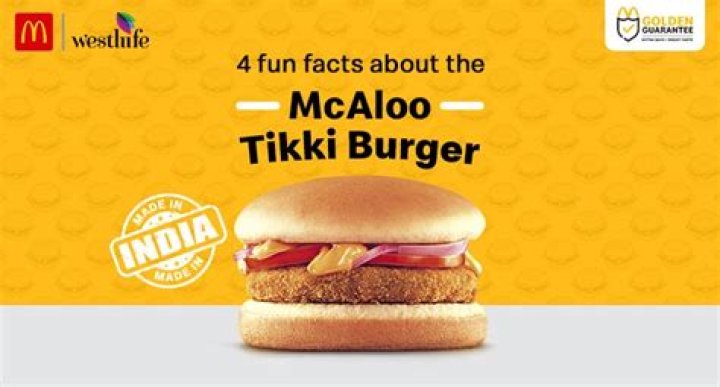 The McAloo Tikki. Photo / McDonald's India