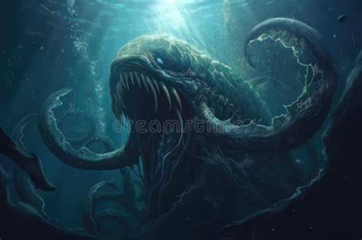 The monster in Underwater