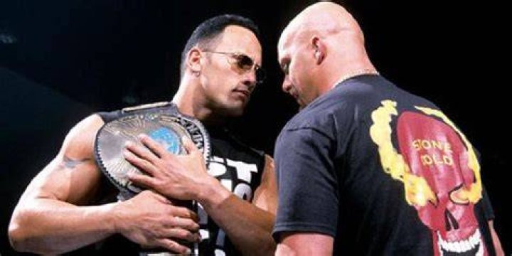 The Rock and Steve Austin at WrestleMania 15