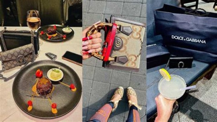 The socialite has expensive taste.