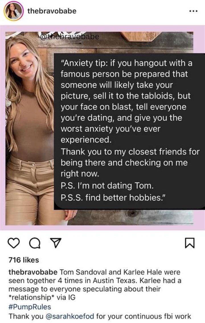 The Truth About Tom Sandoval & Influencer Karlee Hale's Relationship
