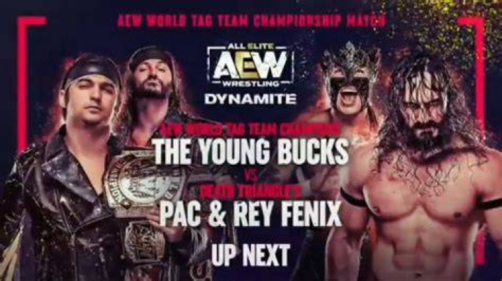 The Young Bucks Vs Pac &amp; Rey Fenix at Double Or Nothing 2019.