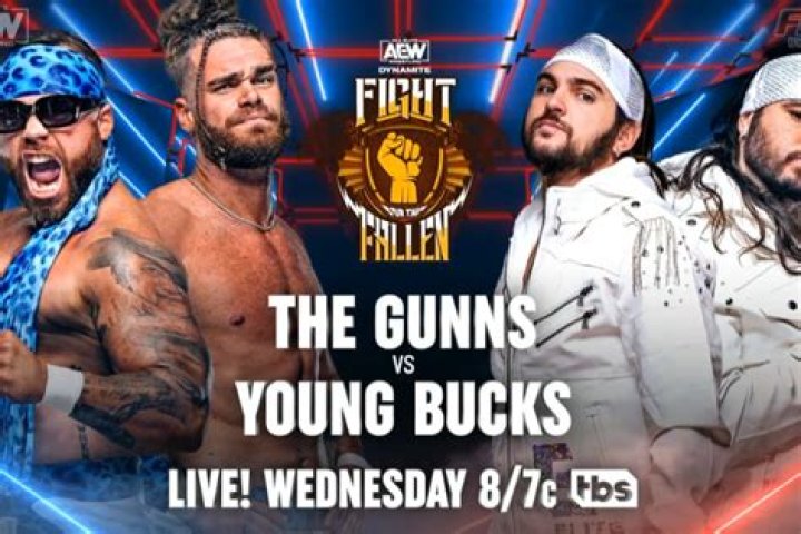 The Young Bucks Vs The Lucha Bros at Double Or Nothing 2019.