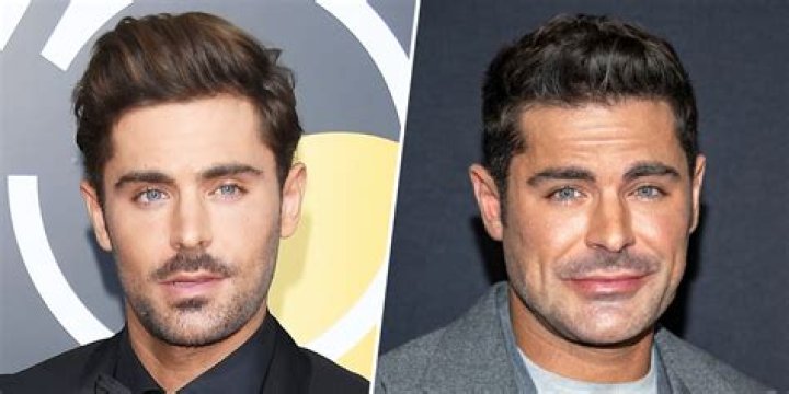 This collage shows Zac Efron in Ricky Stanicky, The Iron Claw, and A Family Affair.