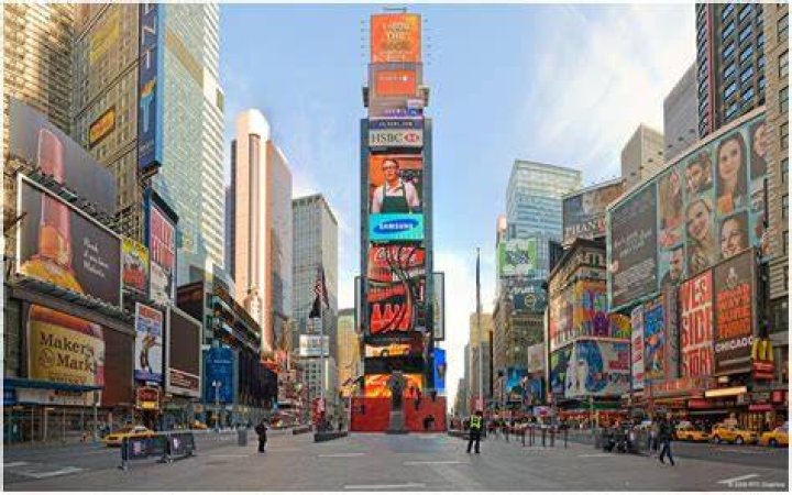 Times Square is famous for its billboards. Photo / Washington Post
