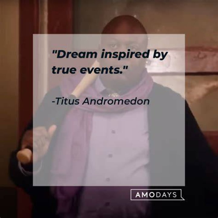Titus Andromedon in a straw hat and overalls, Kimmy Schmidt smiles in her bedroom, and Jacqueline White holds her dog in Unbreakable Kimmy Schmidt