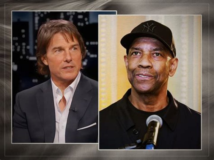 Tom Cruise and Denzel Washington talking in Philadelphia