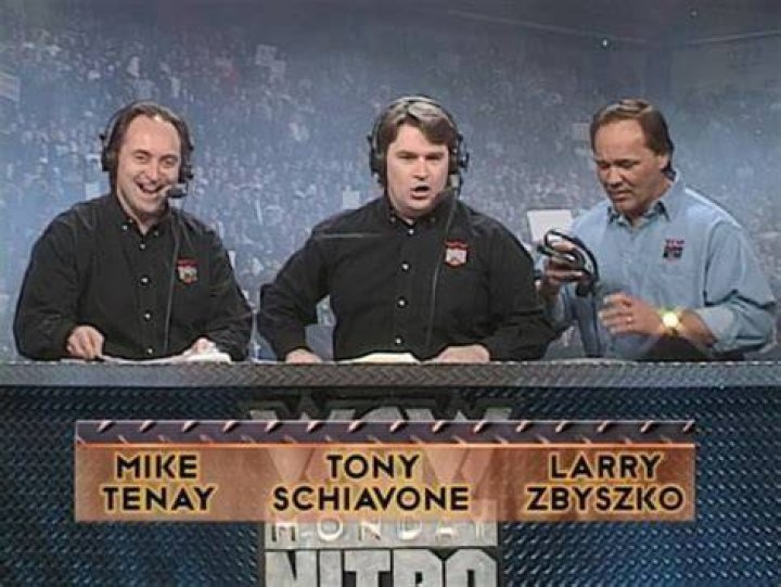 Tony Schiavone hosts WCW Monday Nitro with Mike Tenay and Larry Zbyszko