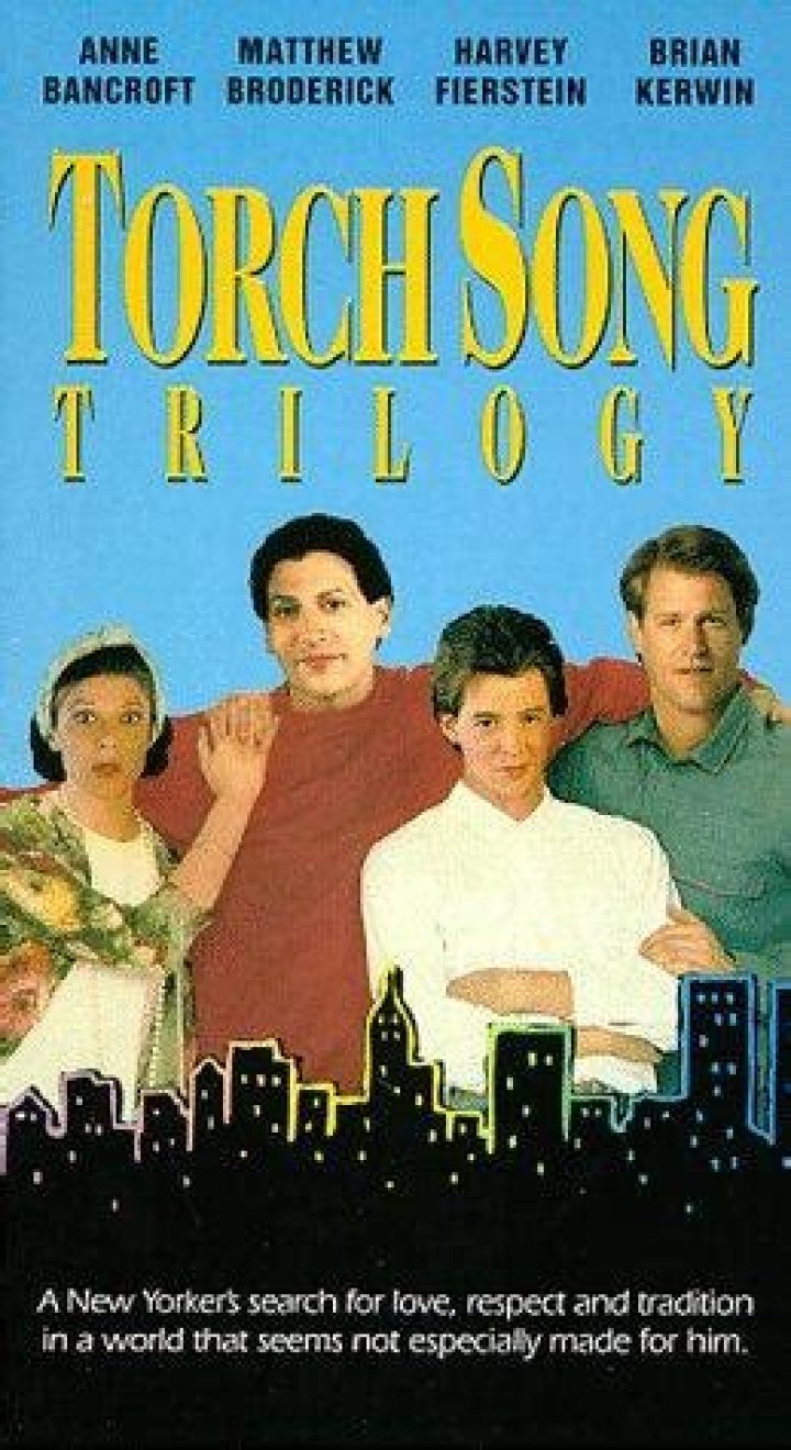 TORCH SONG TRILOGY, Matthew Broderick, Harvey Fierstein, 1988