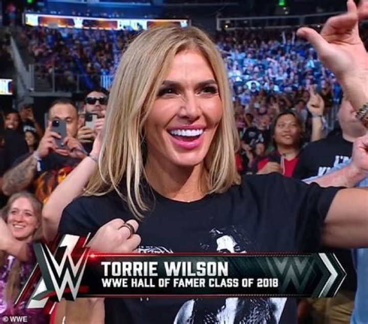 Torri Wilson at WWE Hall of Fame