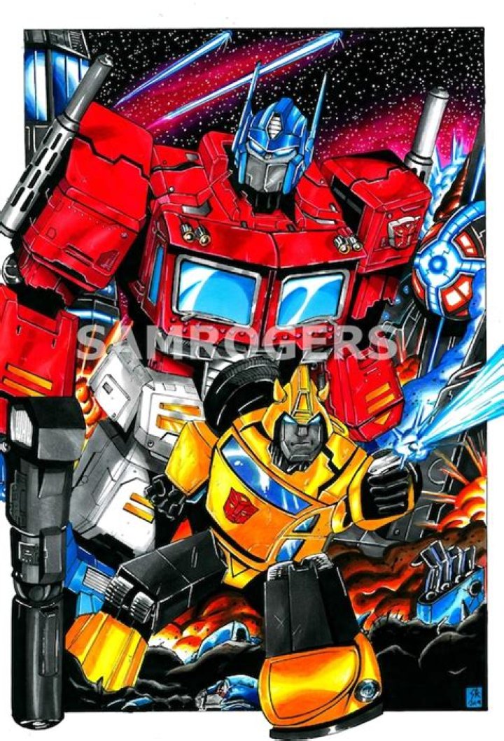 Transformers Bumblebee and Optimus Prime