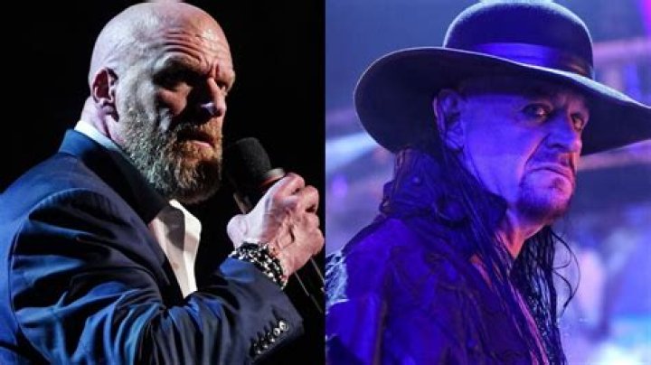 Triple H and The Undertaker backstage Cropped