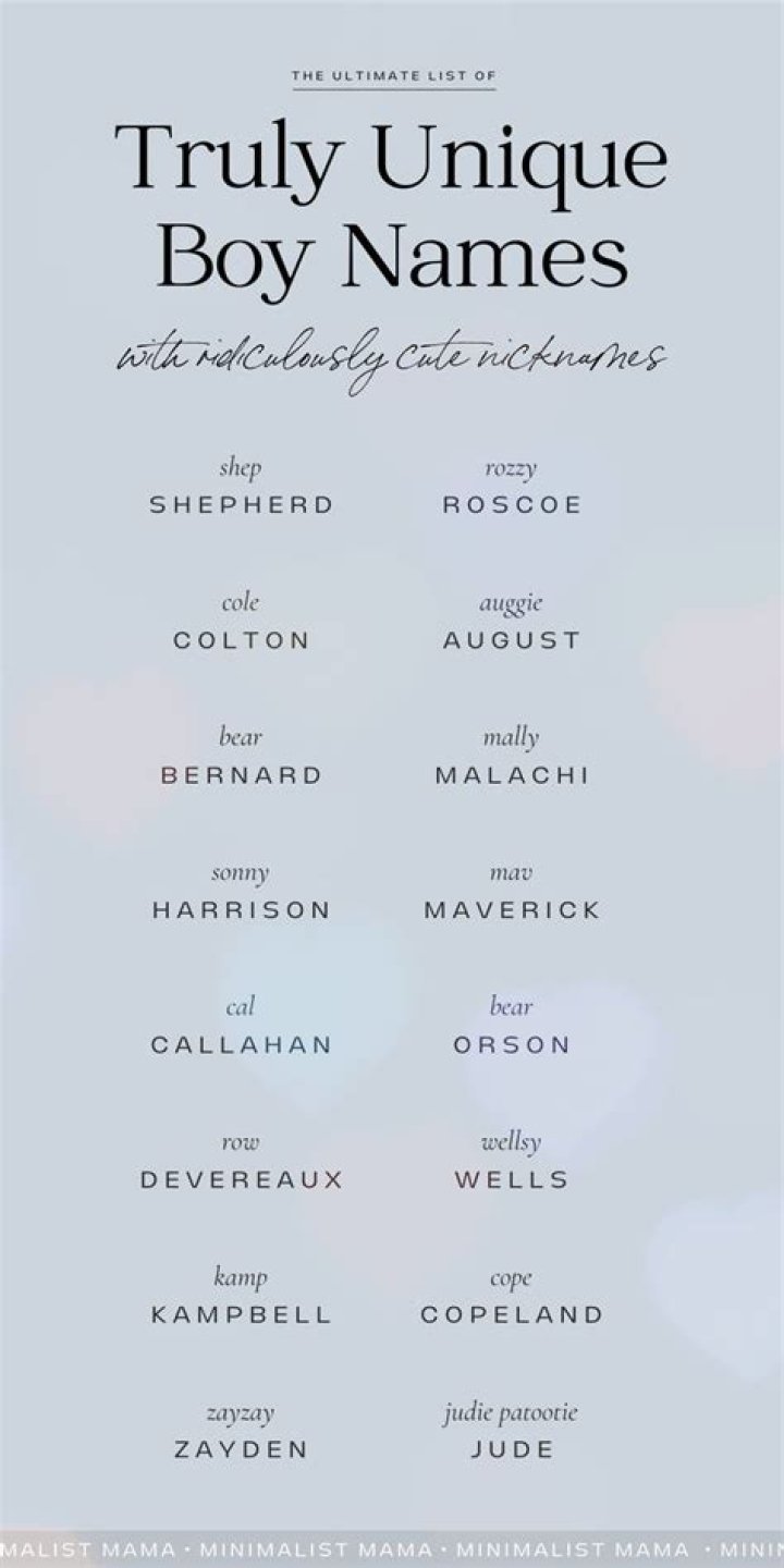 Unique Nicknames For Boy Catchy Business Names Hot Sex Picture
