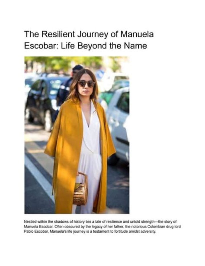 Unraveling The Life Of Manuela Escobar: A Journey Through A Unique Legacy