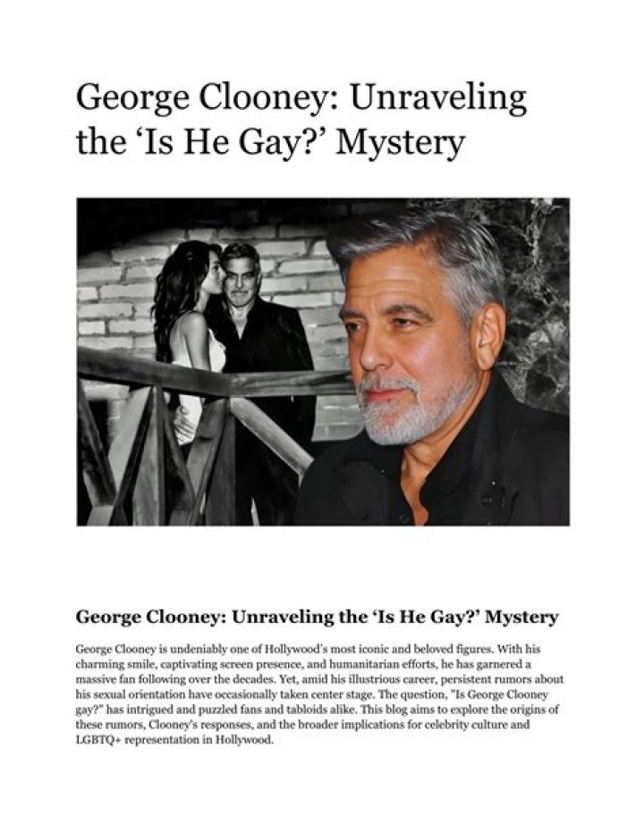 Unraveling The Mystery Are Clooney's Parents Alive?