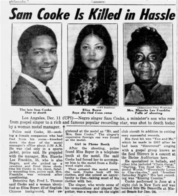 Unveiling The Mystery: Who Silenced Sam Cooke?
