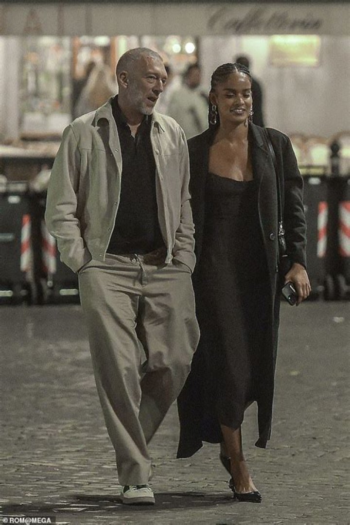 Vincent Cassel, 56, looks lovedup with girlfriend Narah Baptista while