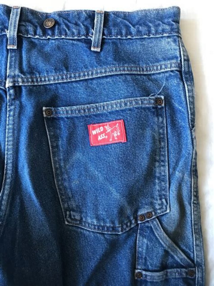 Vintage Distressed Baileys Wild Ass Denim Carpenter 36x30.5 USA Made Etsy