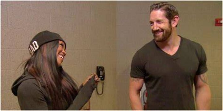 Wade Barrett With Alicia Fox Backstage