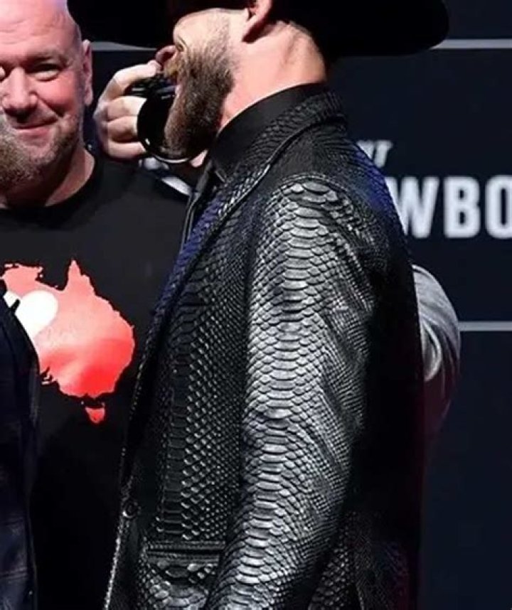 Watch: Conor McGregor Interrupts Donald Cerrone to Compliment His Unique Python
Jacket