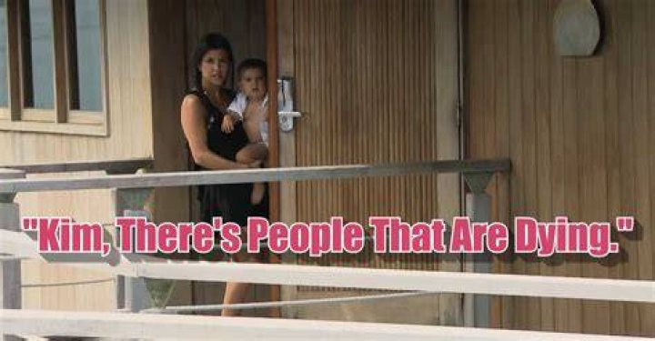 Watch Kourtney Recite Her ''There's People That Are Dying, Kim'' Line!