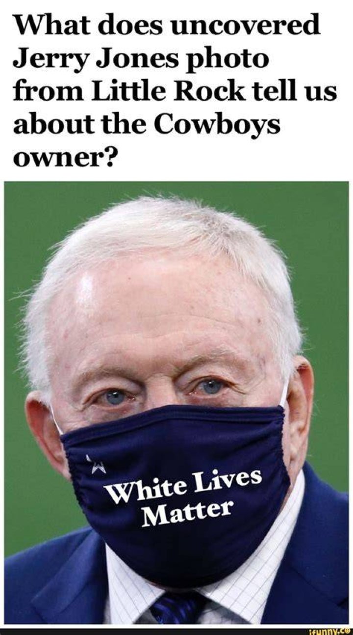What does uncovered Jerry Jones photo from Little Rock tell us about