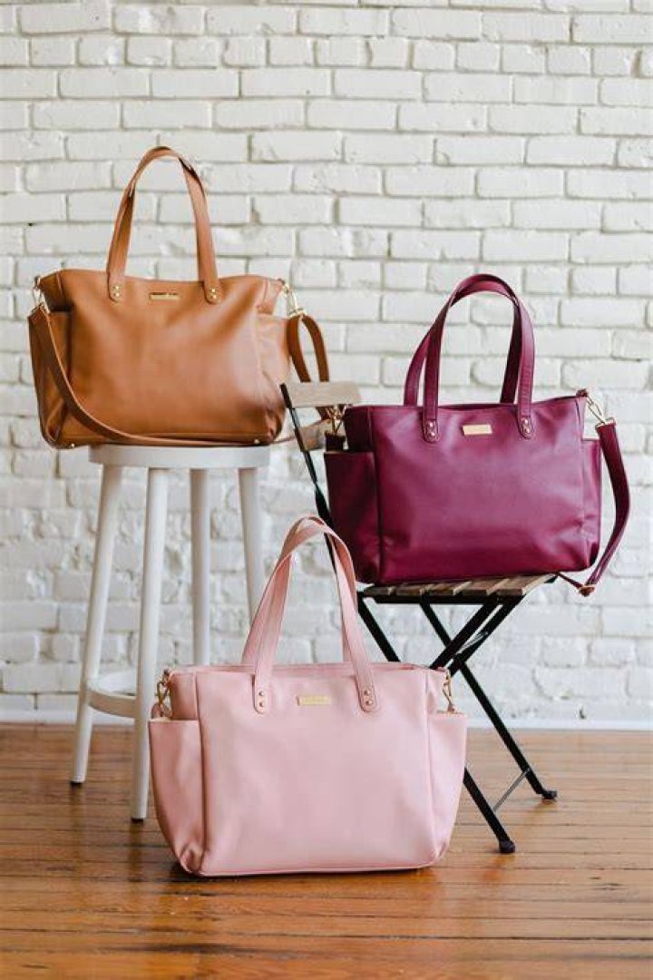 White Elm Vegan Leather and Canvas Tote Bags for Busy Women and Moms