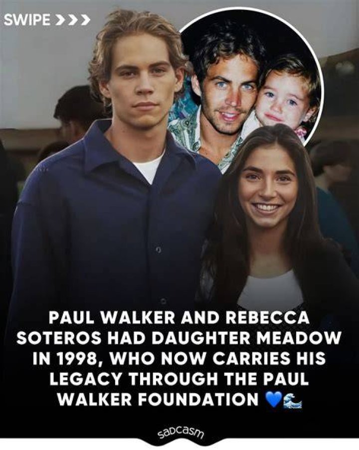 Who is Rebecca Soteros? What to Know About Meadow Walker's Mom?