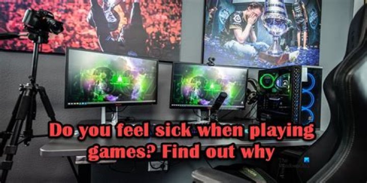 Why do video games make some people feel sick?