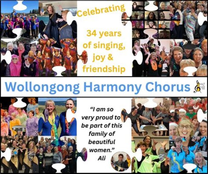 Wollongong Harmony Chorus It's party time this year its a "P" party!