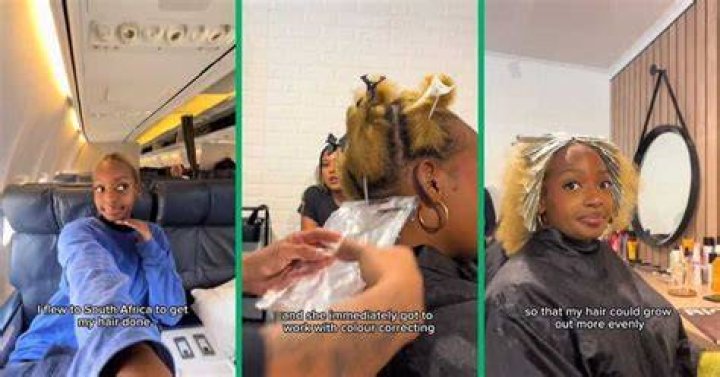 Woman Flies to South Africa Get Her Hair Done by a Professional Colourist, Mzansi Wowed on TikTok